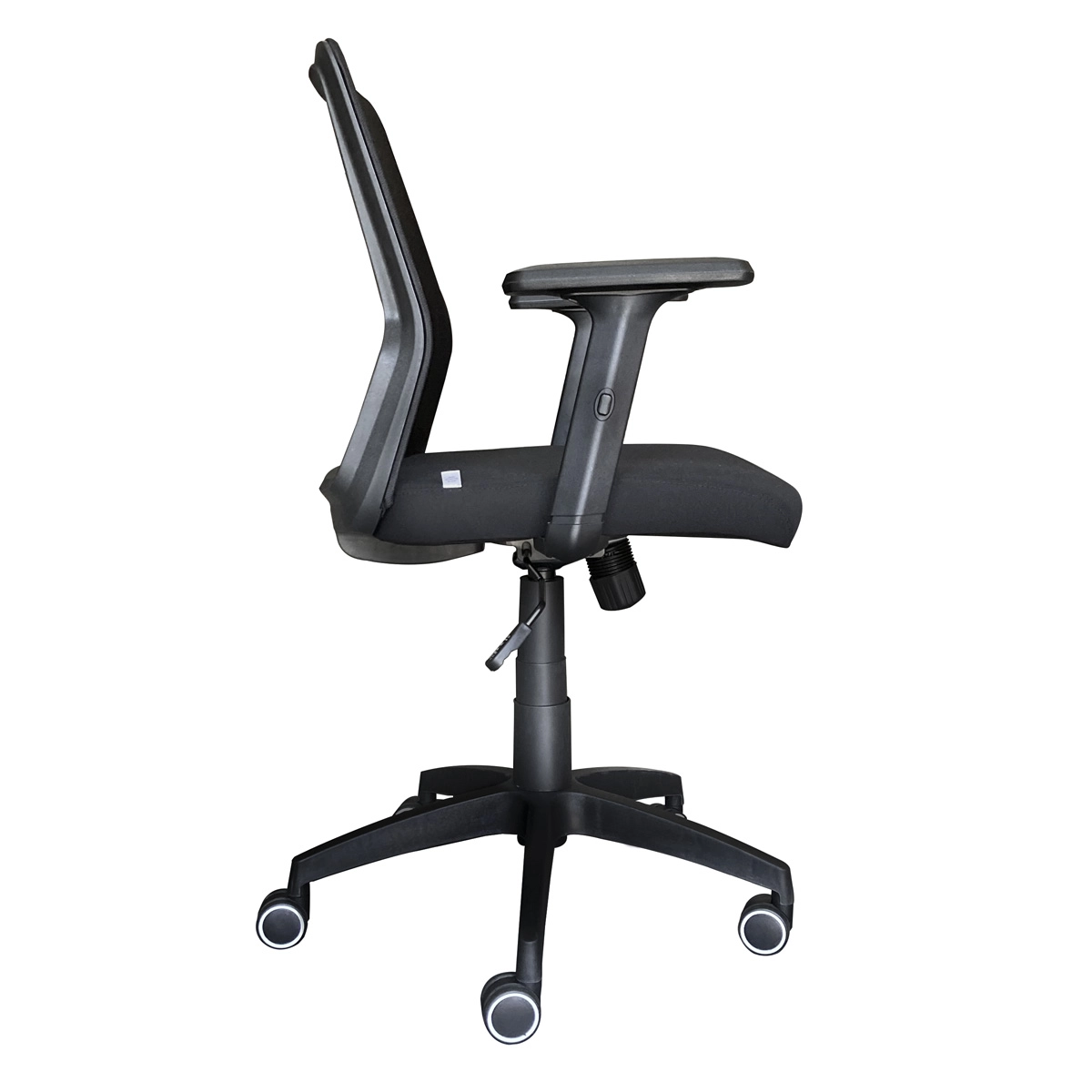 Cadeira De Escritório Ergonômica Preta com Encosto em Nylon Cor:Preto