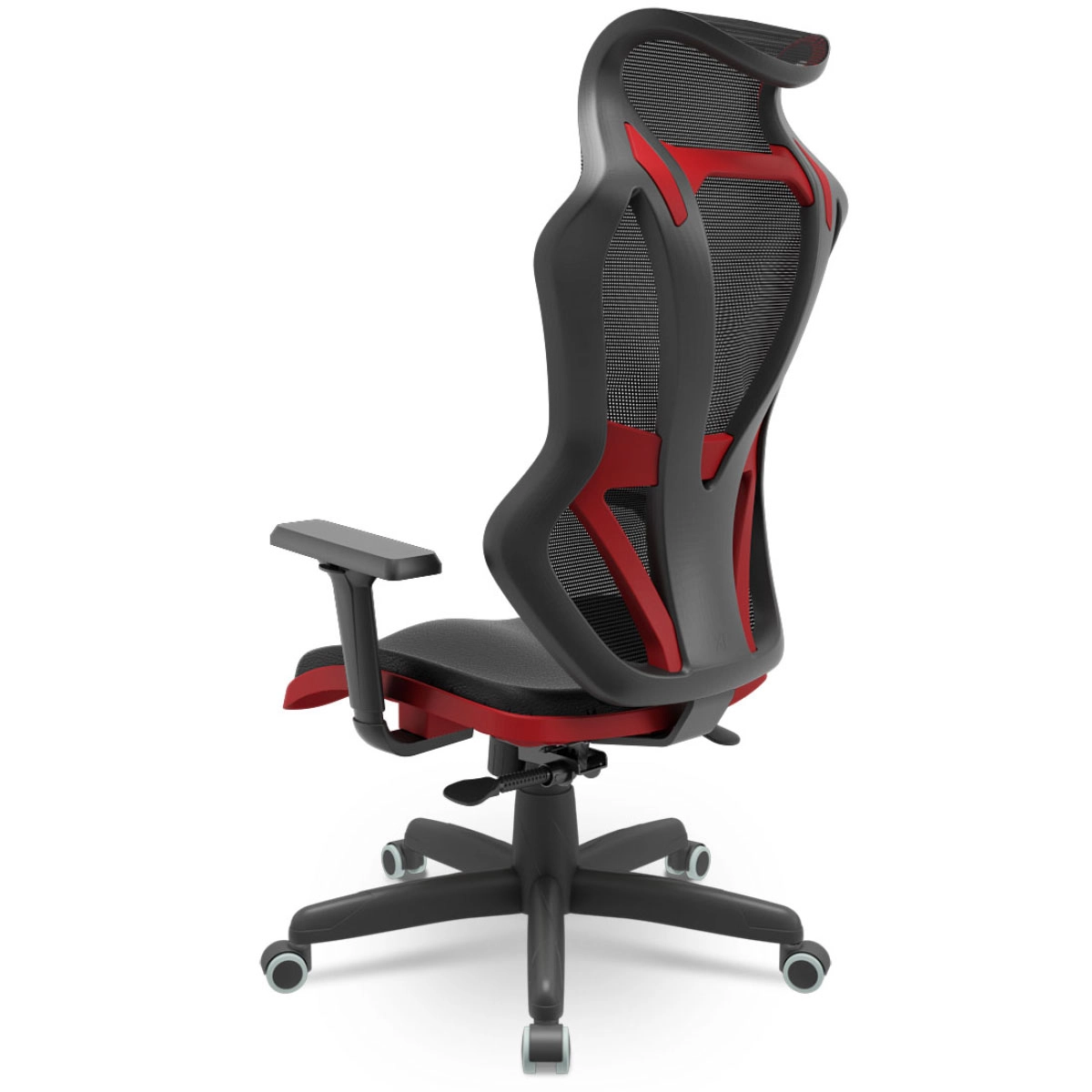 Cadeira Gamer Vizion DZ Encosto p/ Cabeça NR17 Giratória Cor:Preto com Vermelho