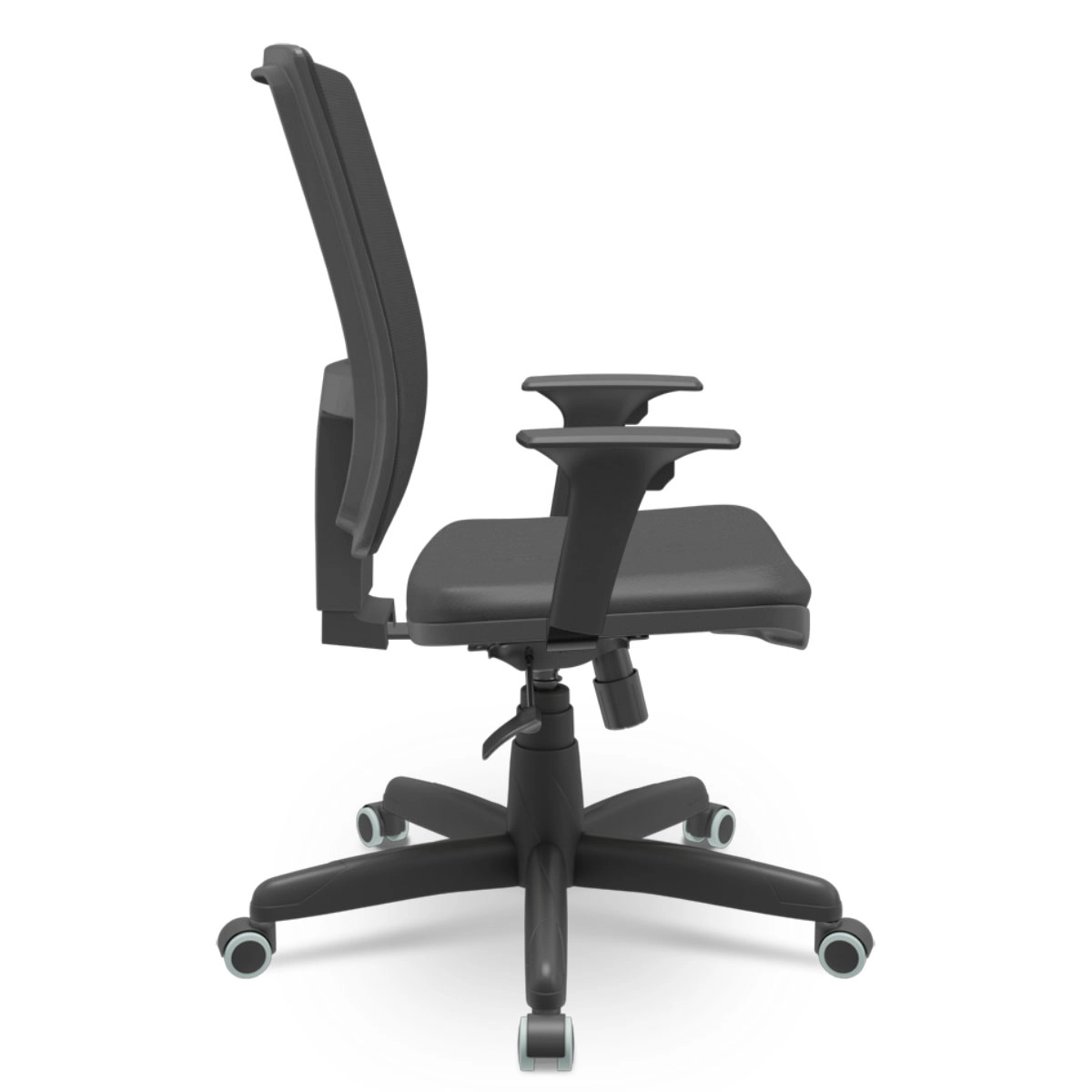 Cadeira Escritório Brizza Presidente Vinil NR17 Ergonômica Cor:Preto