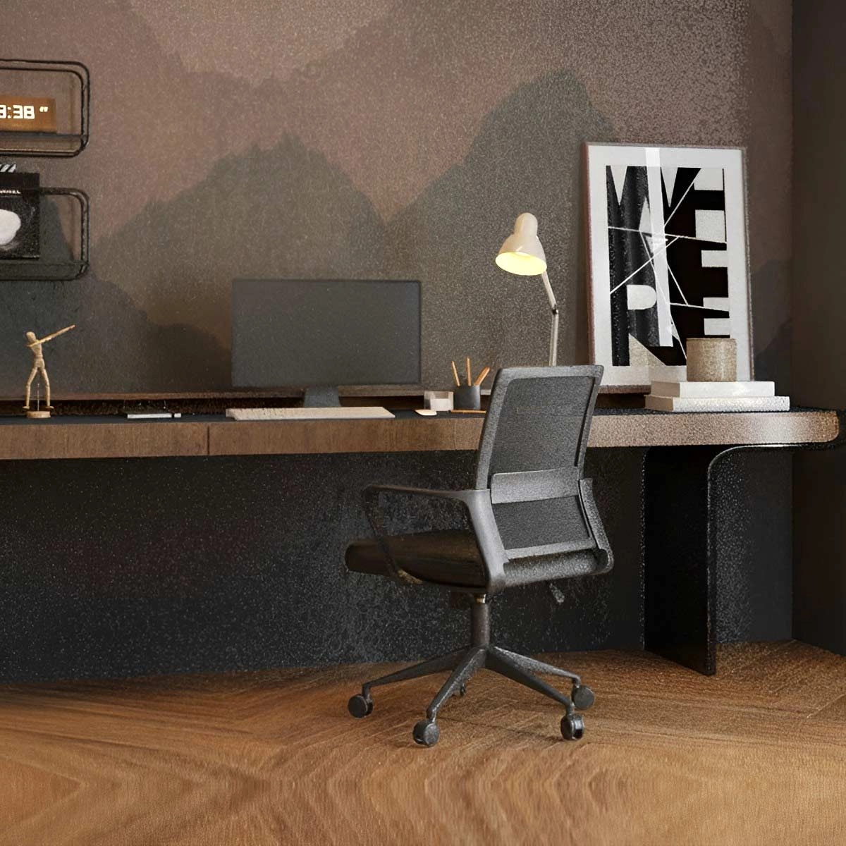 Cadeira Ergonômica Relax Diretor Tokyo para Escritório Cor:Preta