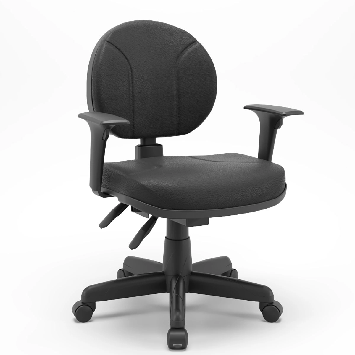 Cadeira Escritório Ergonômica Operativa Executiva Vinil NR17 Cor:Preto