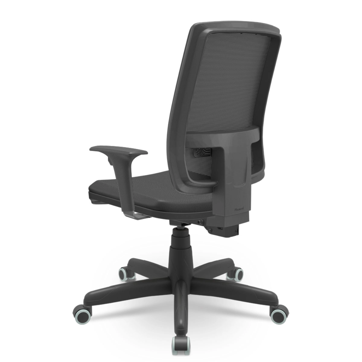 Cadeira Escritório Ergonômica Brizza Presidente NR17 Vinil Cor:Preto