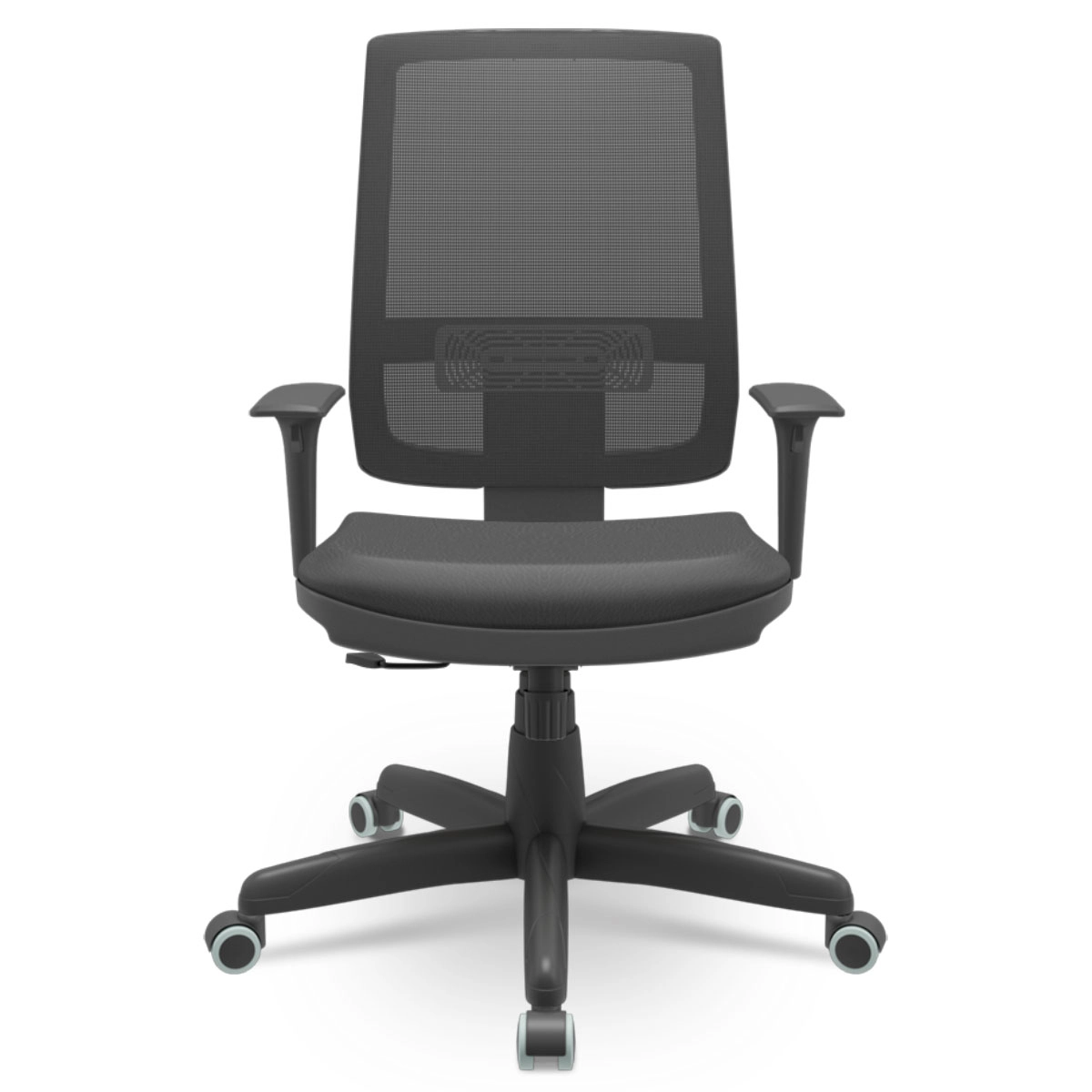 Cadeira Escritório Brizza Presidente Vinil NR17 Ergonômica Cor:Preto