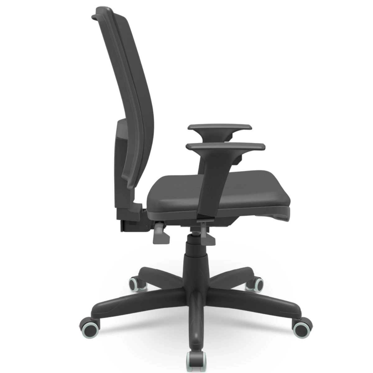 Cadeira Escritório Ergonômica Brizza Presidente NR17 Vinil Cor:Preto