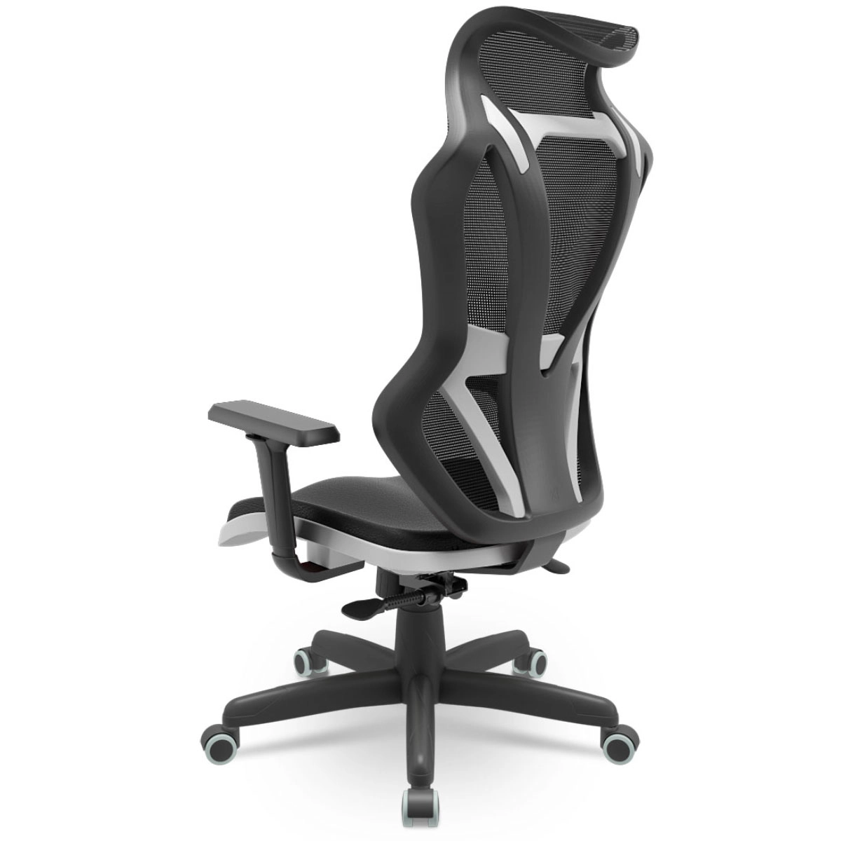 Cadeira Gamer Vizion DZ Encosto p/ Cabeça NR17 Giratória Cor:Preto com Branco