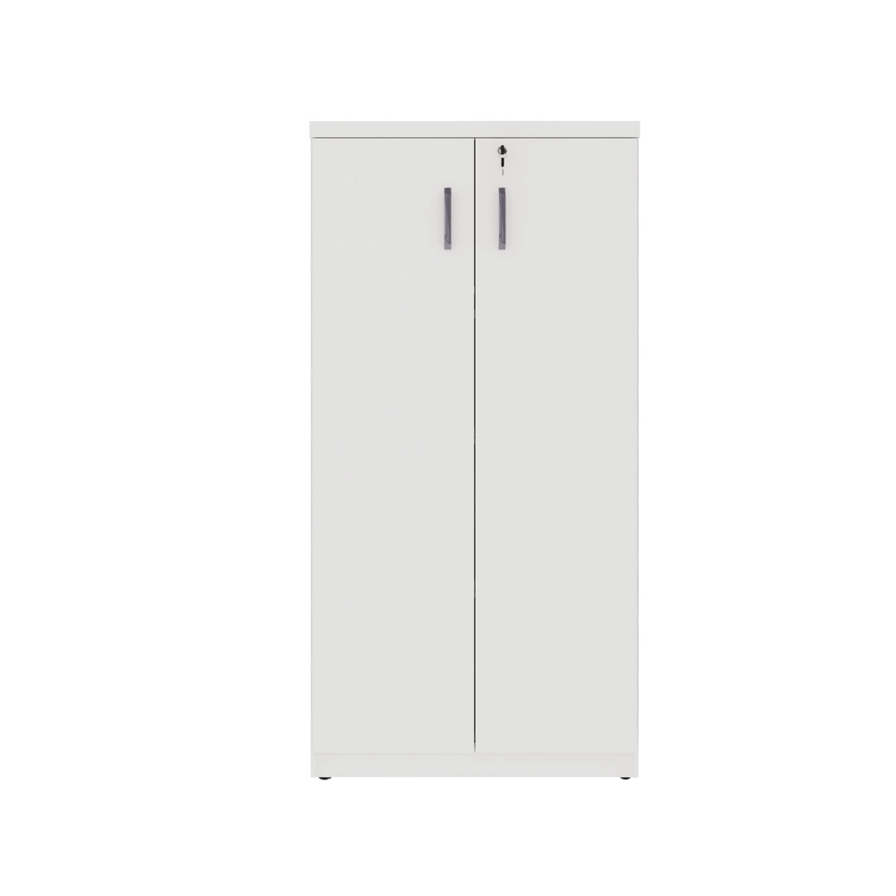 Armário Escritório 80cm x 161,5cm 2 Portas 3 Prateleiras F5 Cor:Branco