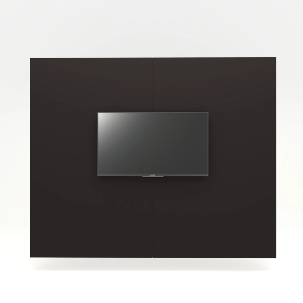 Conjunto Sala de Reunião Mesa 3,20m  Painel p/ TV Preto F5 Cor:Preto