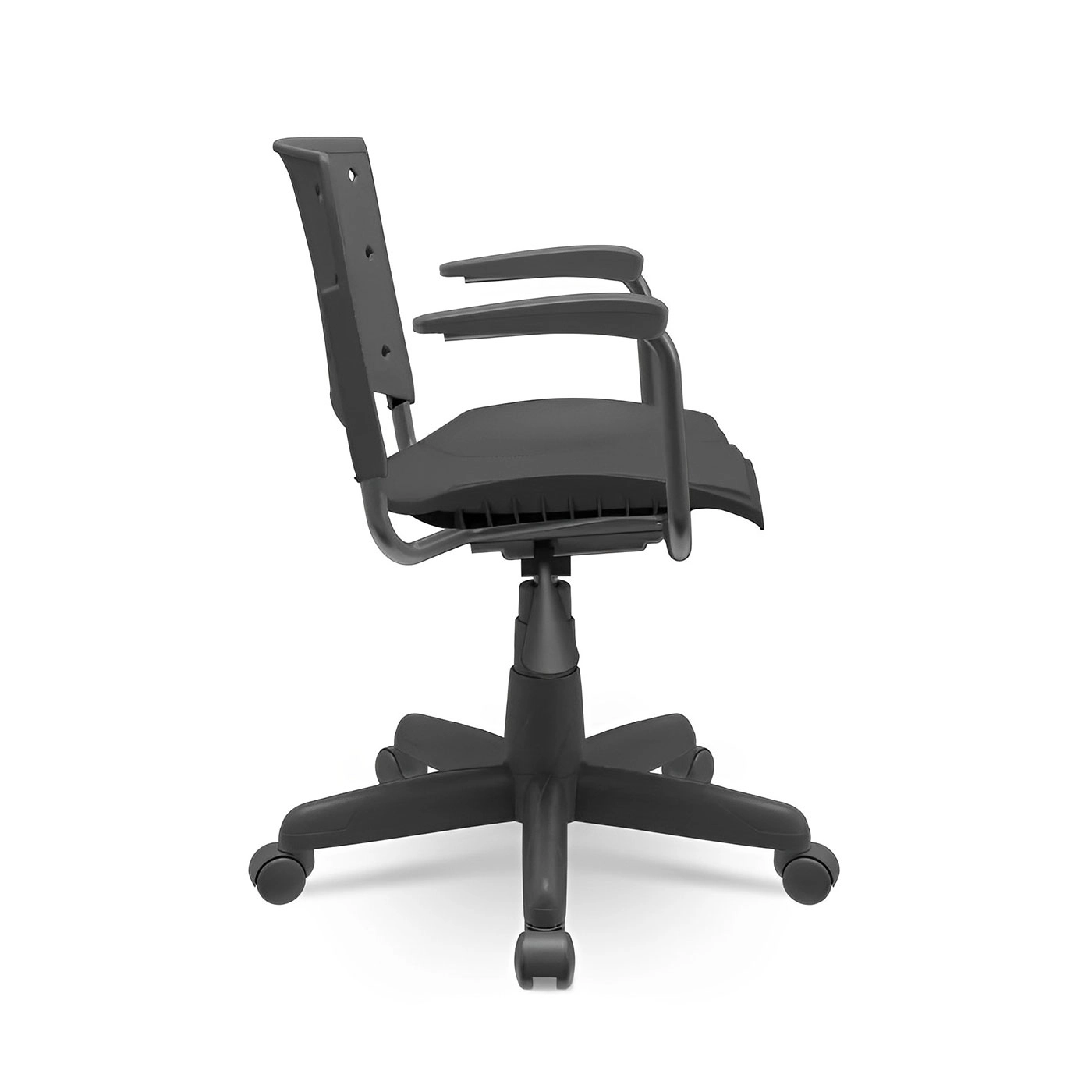 Cadeira p/ Escritório Ergonômica NR17 Ergoplax Secretária Cor:Preto