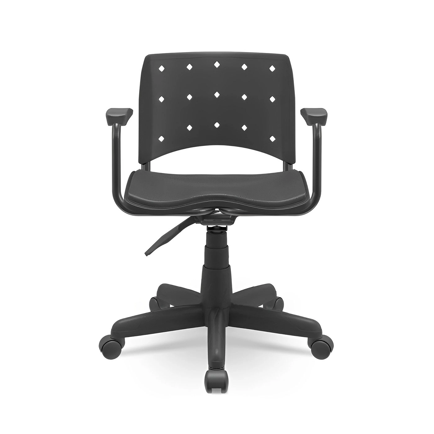 Cadeira p/ Escritório Ergonômica NR17 Ergoplax Secretária Cor:Preto