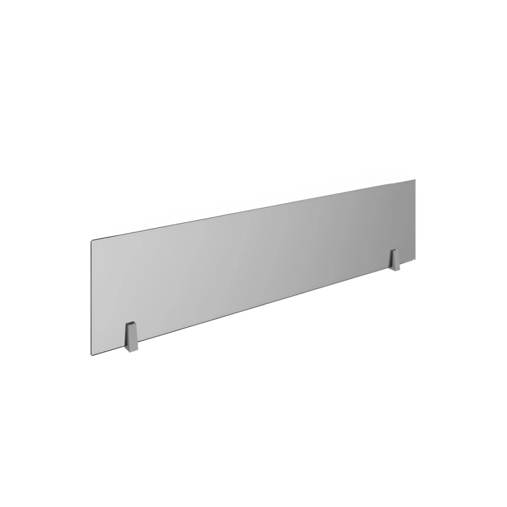 Divisória 110 cm em Vidro Fumê para Mesa de Trabalho F5 Office Cor:Fumê