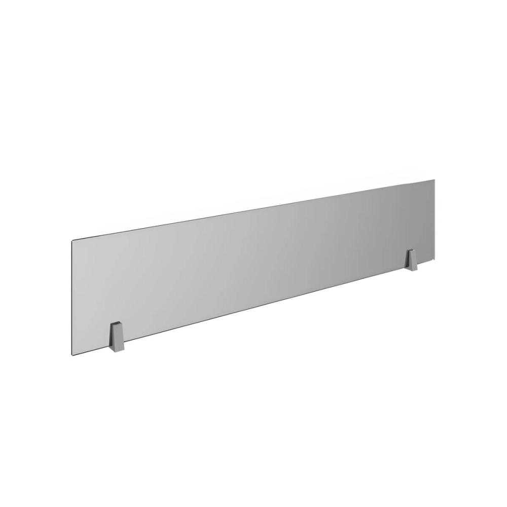 Divisória 125 cm em Vidro Fumê para Mesa de Trabalho F5 Office Cor:Fumê