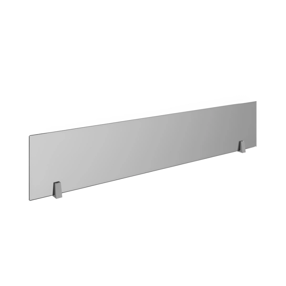 Divisória 140 cm em Vidro Fumê para Mesa de Trabalho F5 Office Cor:Fumê