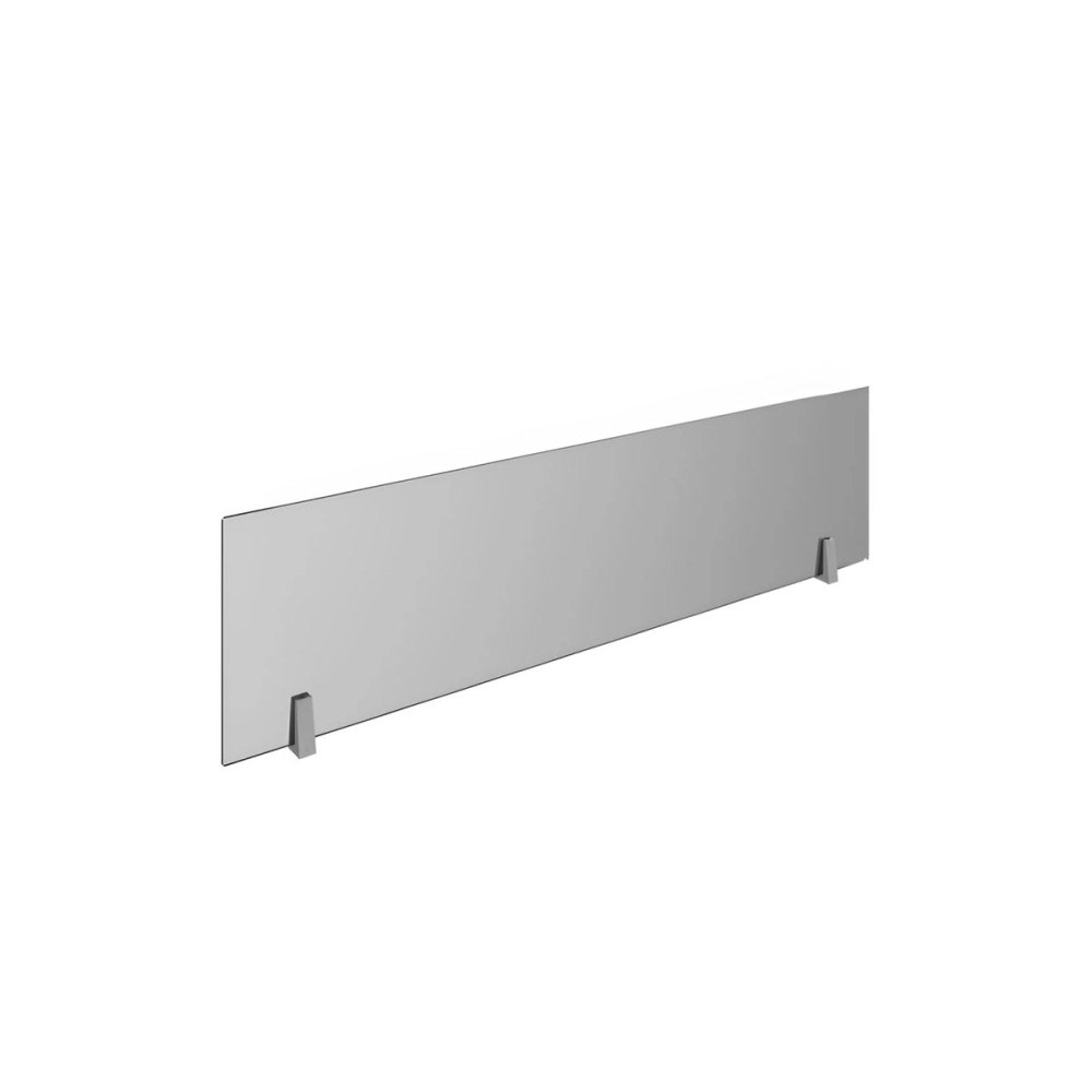 Divisória 80 cm em Vidro Fumê para Mesa de Trabalho F5 Office Cor:Fumê