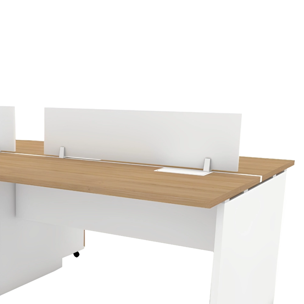 Divisória 90cm para Mesa de Trabalho Branco F5 Cor:Branco