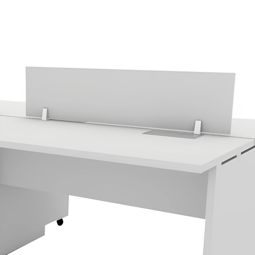 Divisória 90cm para Mesa de Trabalho Cinza F5 Cor:Cinza