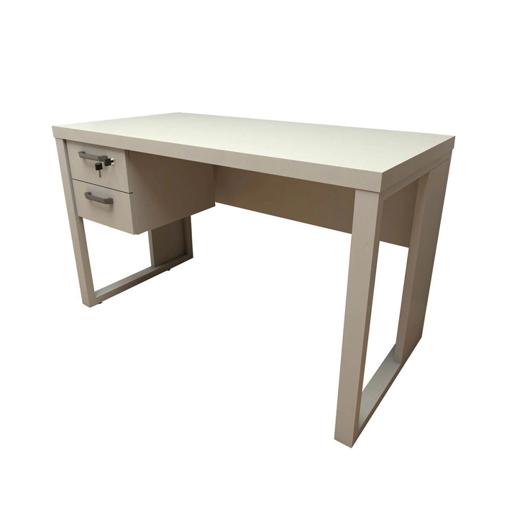 Escrivaninha 120cm com Gaveteiro Suspenso F5 Office Cor:Cinza Claro