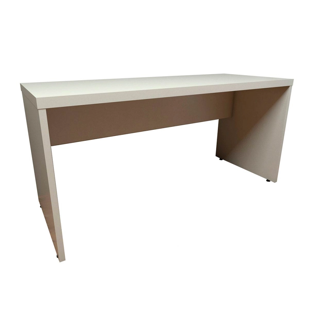 Escrivaninha Home Office 150cm Alto Padrão Tampo 40mm Cor:Cinza Claro