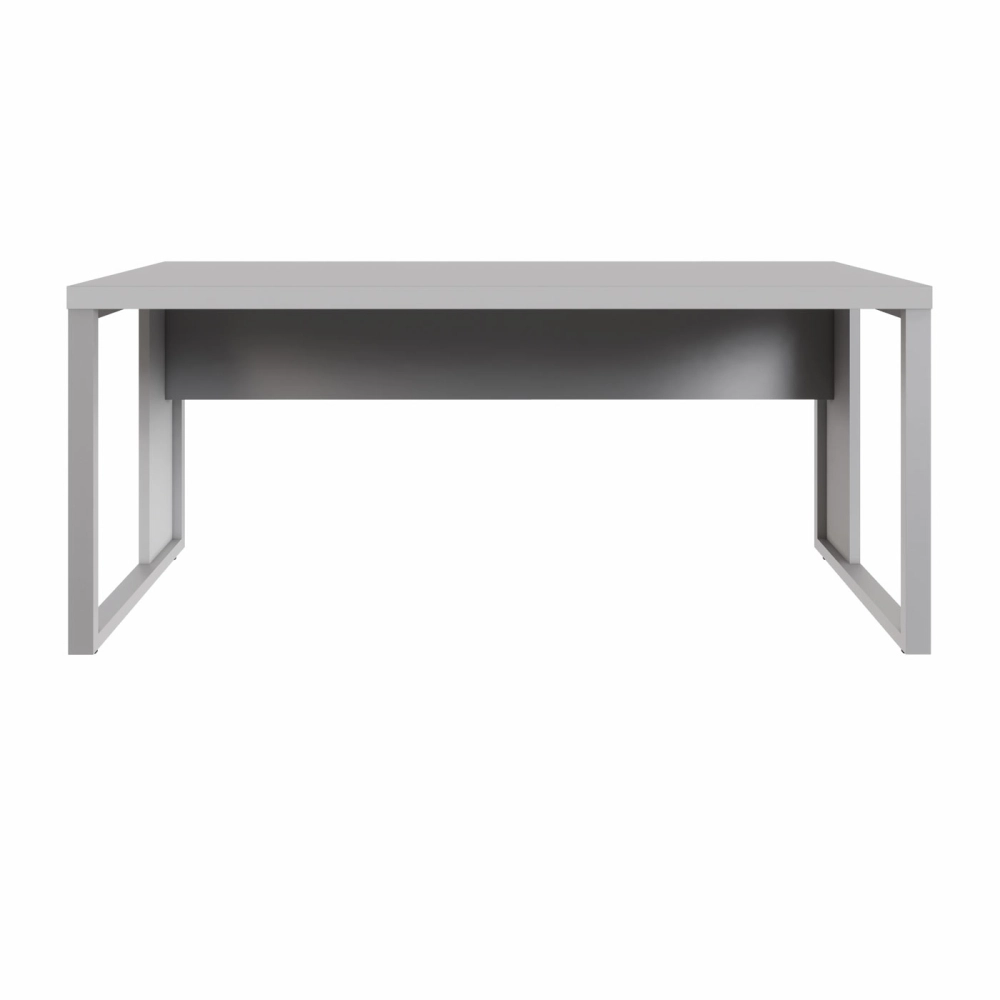 Escrivaninha Industrial Pés Metal 170 cm x 70 cm F5 Office Cor:Cinza Claro