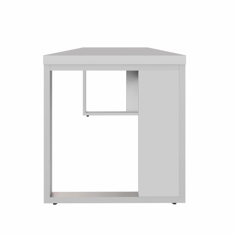 Escrivaninha Industrial Pés Metal 170 cm x 70 cm F5 Office Cor:Cinza Claro
