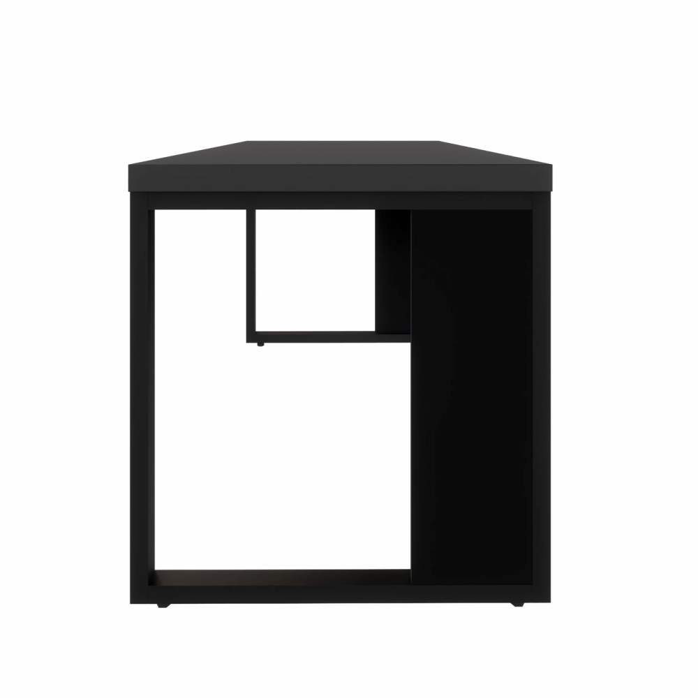 Escrivaninha Industrial Pés Metal 170 cm x 70 cm F5 Office Cor:Preto