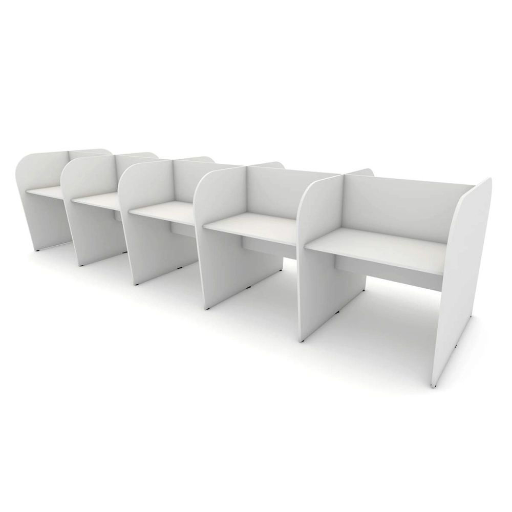 Espaço de Trabalho Call Center para 10 Pessoas CZ 4,60m F5 Cor:Cinza
