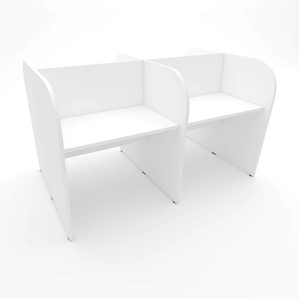 Espaço de Trabalho Call Center para 4 pessoas 1,87m BrancoF5 Cor:Branco