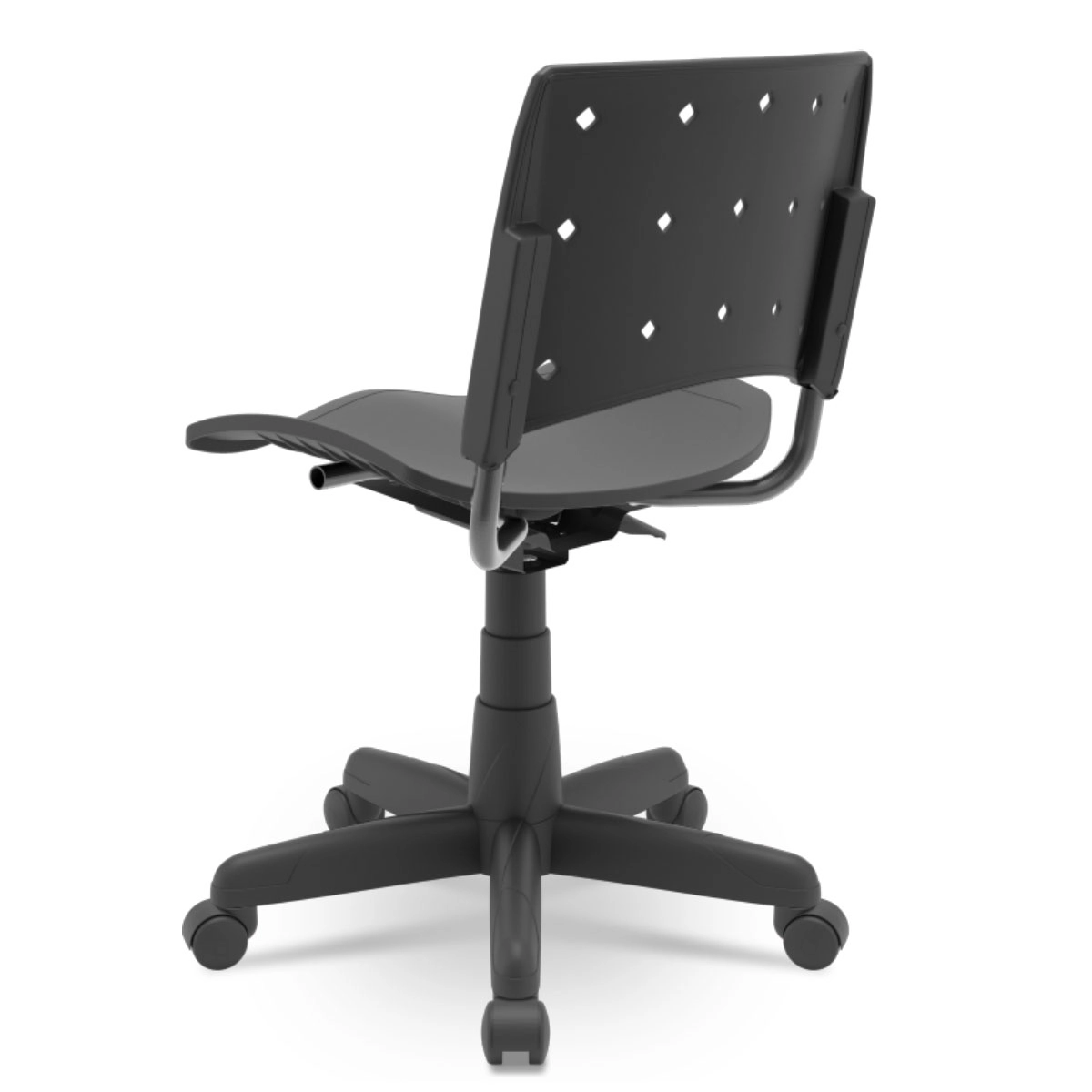 Cadeira Escritório Ergoplax Secretária NR17 Ergonômica Cor:Preto