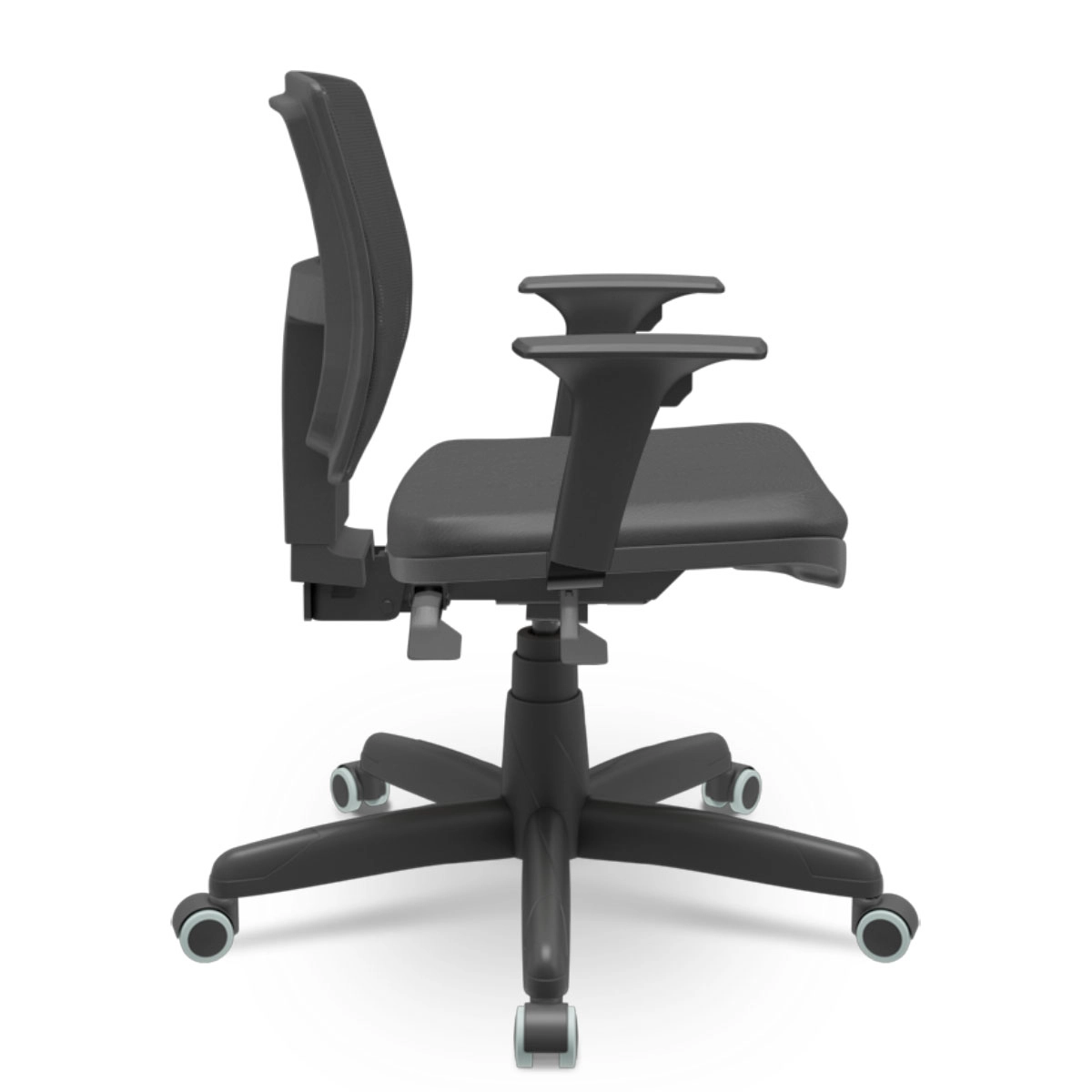 Cadeira Escritório Ergonômica Brizza Executiva Vinil NR17 Cor:Preto