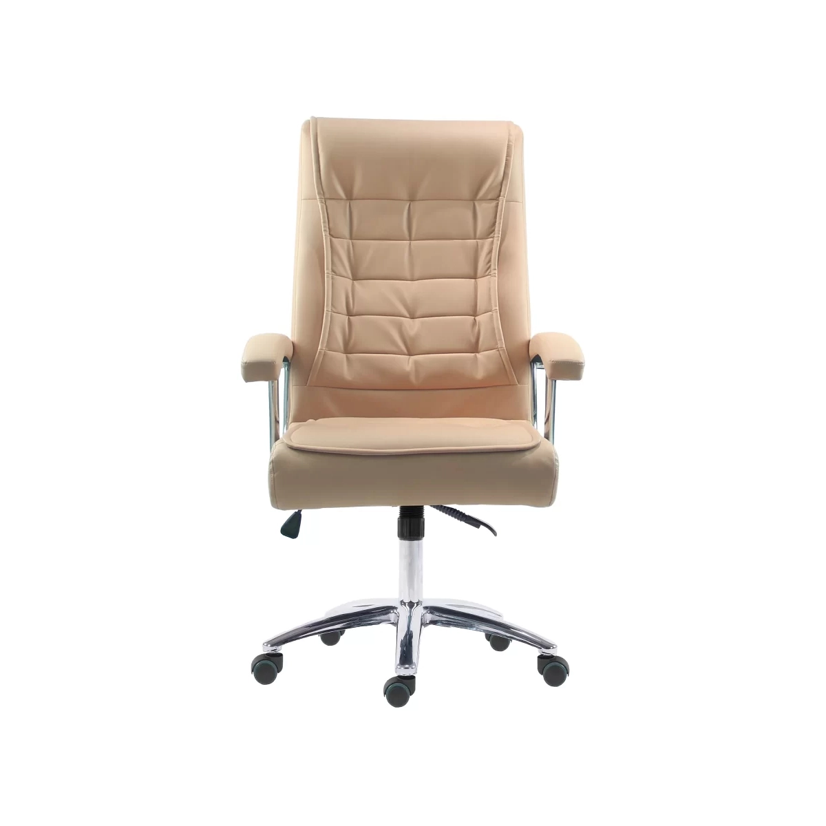 Cadeira Califórnia Ergonômica Couro Ecológico Com Regulagem Cor:Fendi