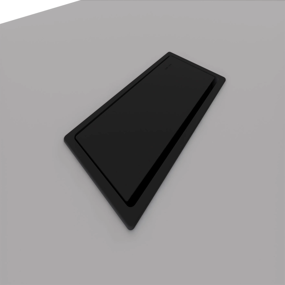 Mesa de Escritório 2,00m 1 CX de Tomada Pé Painel Angular F5 Cor:Cinza