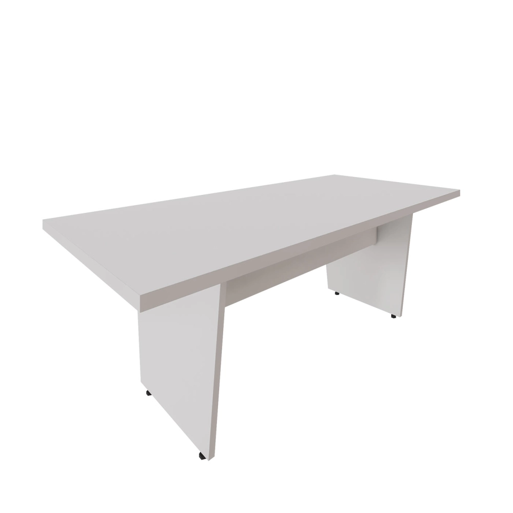 Mesa de Escritório 2,00m x 0,90m Pés Painel em V F5 Office Cor:Cinza