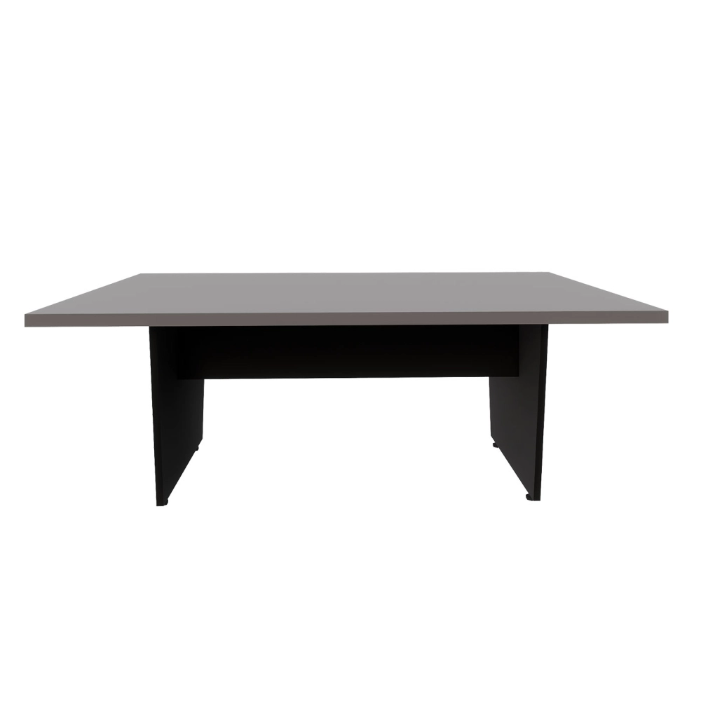 Mesa de Escritório 2,00m x 0,90m Pés Painel em V F5 Office Cor:Cinza Sagrado com Preto