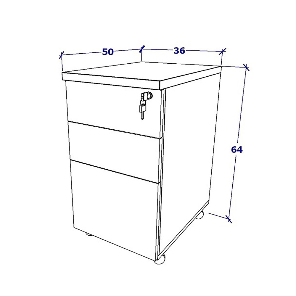 Plataforma c/ 2 Gav. e Divisória p/ 4 Pessoas 2,40m Cinza F5 Cor:Cinza