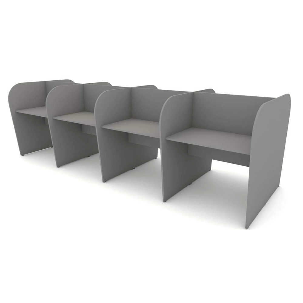 Plataforma de Trabalho Atendimento 8 Pessoas 3,70m CS F5 Cor:Cinza Sagrado
