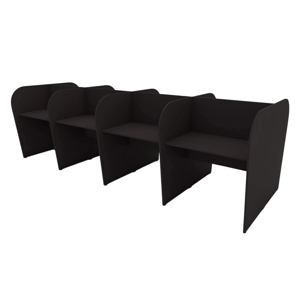Plataforma de Trabalho Atendimento 8 Pessoas 3,70m Pre F5 Cor:Preto